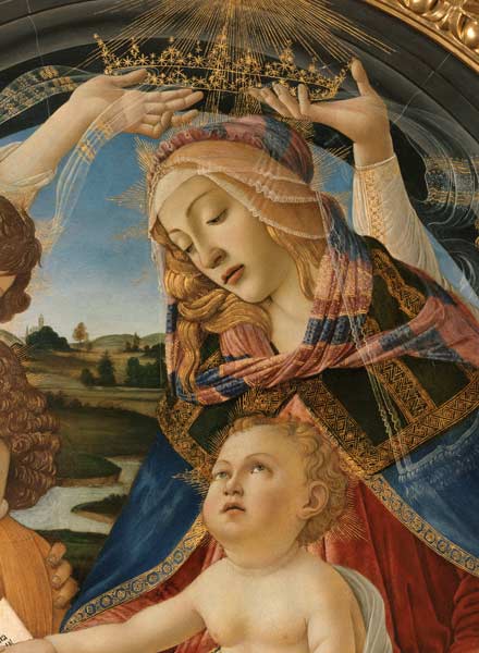Botticelli, Madonna Magnificat, Ausschn. van Sandro Botticelli