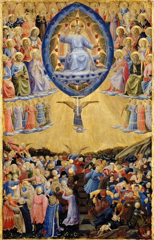 The Last Judgment (Winged Altar, Central Panel) van Sandro Botticelli