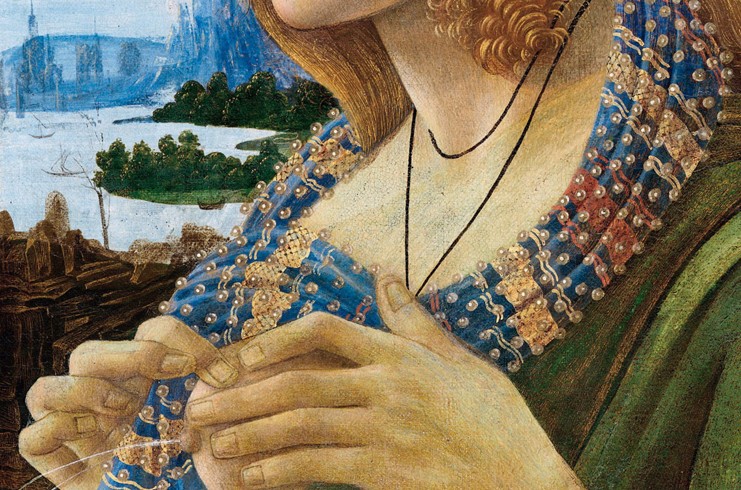 Allegorical Portrait of a Woman (Simonetta Vespucci). Detail van Sandro Botticelli