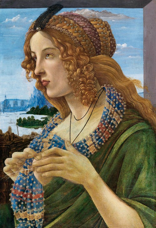 Allegorical Portrait of a Woman (Simonetta Vespucci) van Sandro Botticelli
