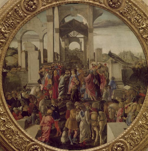 Die Anbetung der Koenige van Sandro Botticelli