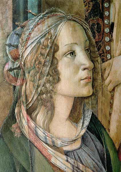 Detail of St. Catherine from the Altarpiece of San Barnaba van Sandro Botticelli