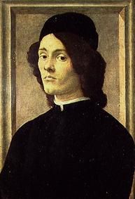 Bildnis eines jungen Mannes. van Sandro Botticelli