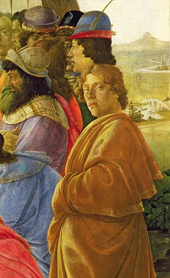 Detail of the Adoration of the Magi (see also 395) van Sandro Botticelli