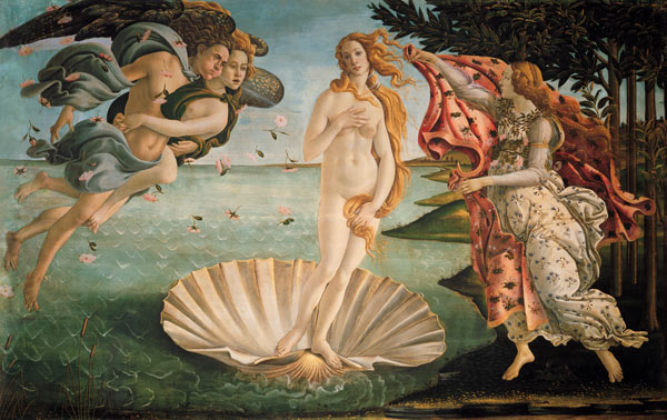 De geboorte van Venus  van Sandro Botticelli