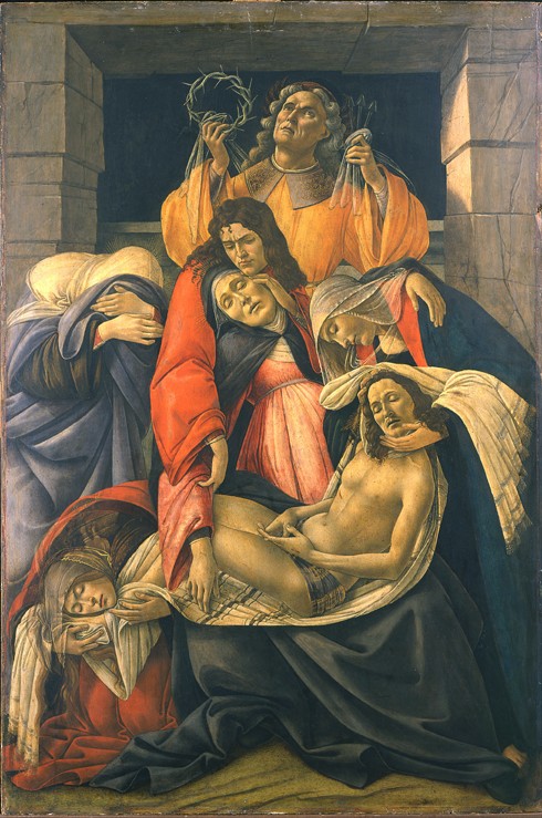 The Lamentation over the Dead Christ van Sandro Botticelli