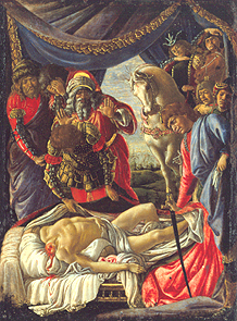 Die Entdeckung des getöteten Holofernes. van Sandro Botticelli