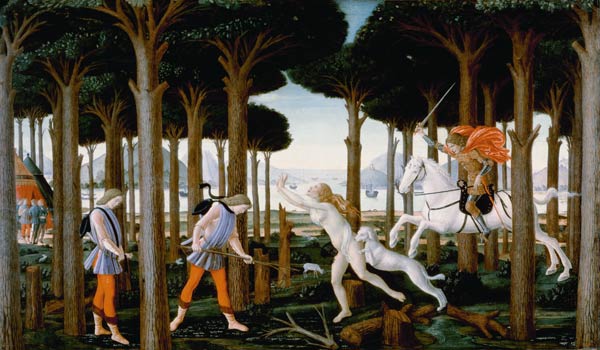 Story of Nastagio I van Sandro Botticelli