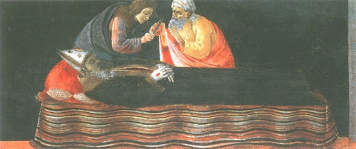 Dem heiligen Ignatius von Antiochien wird das Herz entnommen van Sandro Botticelli