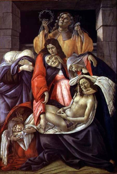 Lamentation over the Dead Christ van Sandro Botticelli