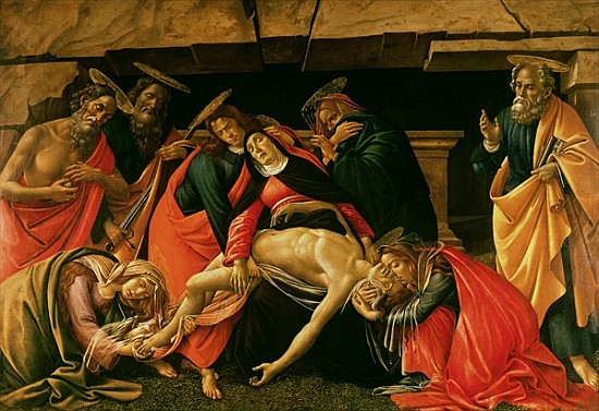 Lamentation of Christ. c.1490 van Sandro Botticelli