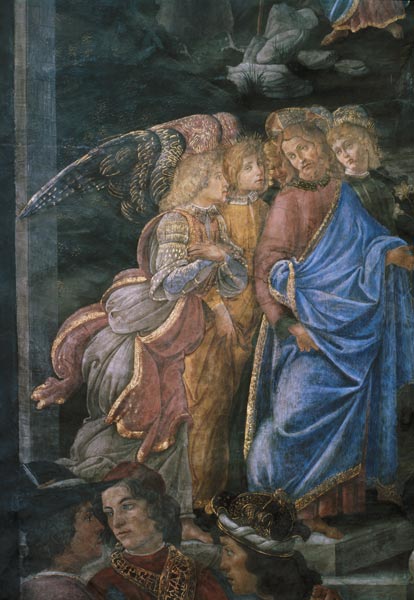 The Purification of the Leper and the Temptation of Christ, from the Sistine Chapel: detail of Chris van Sandro Botticelli