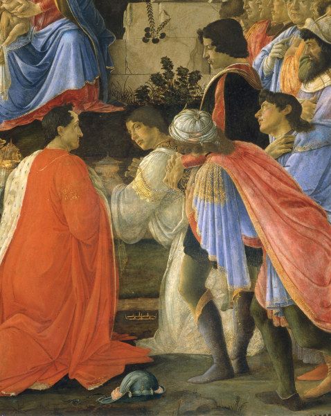 S.Botticelli, Adoration of Kings, Det. van Sandro Botticelli
