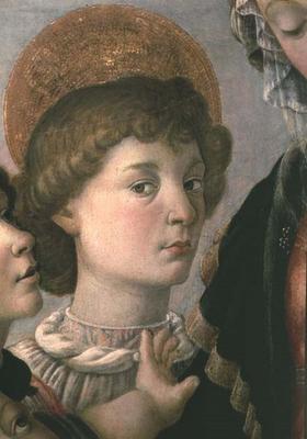 St. John from the Virgin and Child (detail of 44356) van Sandro Botticelli