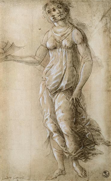 Study of Athene van Sandro Botticelli