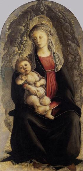 Madonna mit Kind und einer Glorie