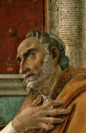 Botticelli, Hl. Augustinus, Ausschnitt