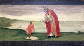 The Vision of St. Augustine from the Altarpiece of St. Barnabas (tempera on panel)