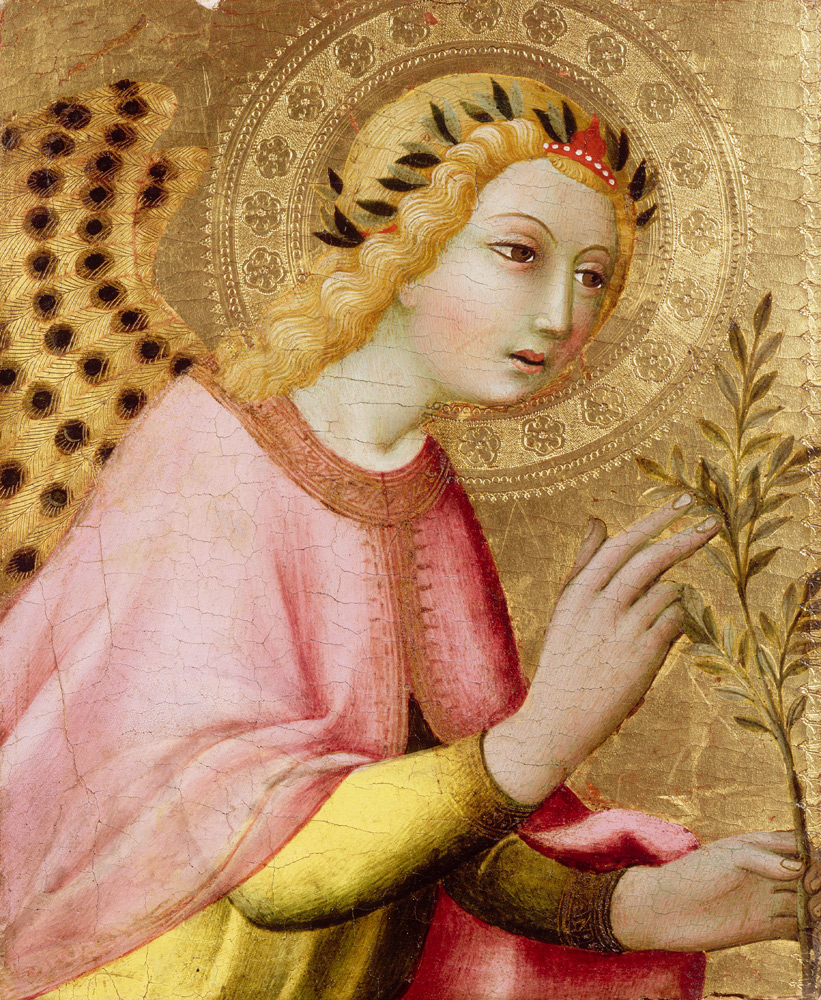 De engel der verkondiging van Sano di Pietro