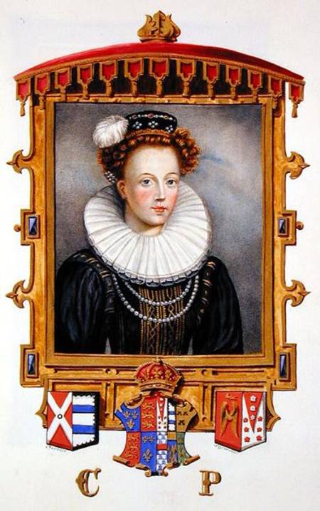 Portrait of Catherine Parr (1512-1548) Sixth Wife of Henry VIII as a Young Widow from 'Memoirs of th van Sarah Countess of Essex