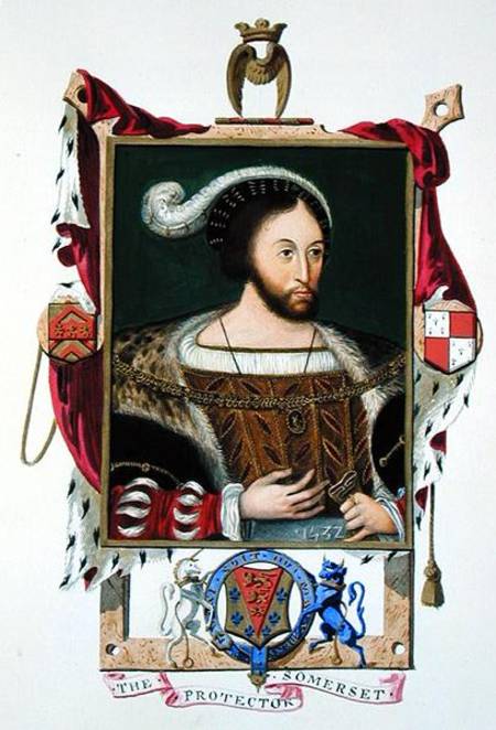 Portrait of Edward Seymour (c.1506-52) Lord Protector of Edward VI and Duke of Somerset from 'Memoir van Sarah Countess of Essex