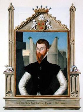 Portrait of Edward Courtenay (c.1526-56) Last Earl of Devonshire from 'Memoirs of the Court of Queen
