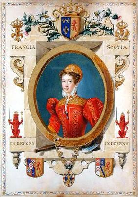 Portrait of Mary Queen of Scots (1542-87) from 'Memoirs of the Court of Queen Elizabeth'