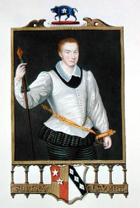 Portrait of Sir Francis Vere (1560-1609) from 'Memoirs of the Court of Queen Elizabeth'