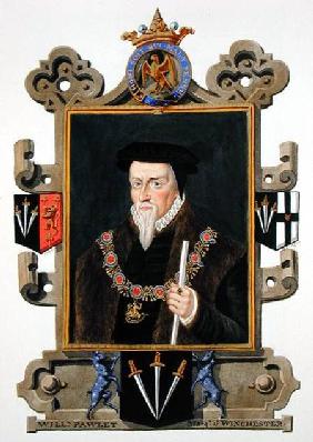 Portrait of Sir William Paulet (c.1485-1572) Marquis of Winchester from 'Memoirs of the Court of Que