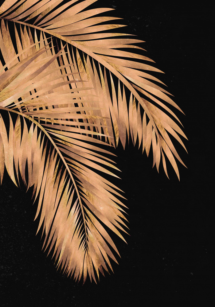 Golden palms black copper 1 van Sarah Manovski
