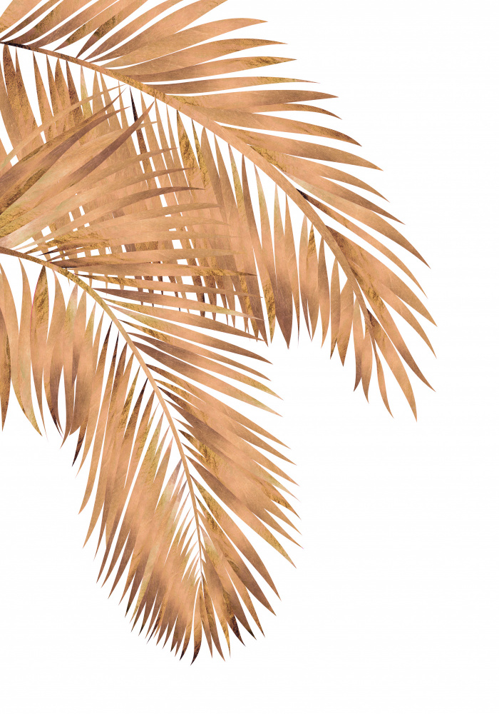 Golden palms white copper 1 van Sarah Manovski