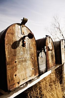 old American mailboxes in midwest van Sascha Burkard