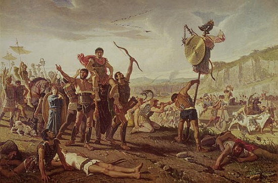 Marius triumphing over the Cimbri van Saverio Altamura
