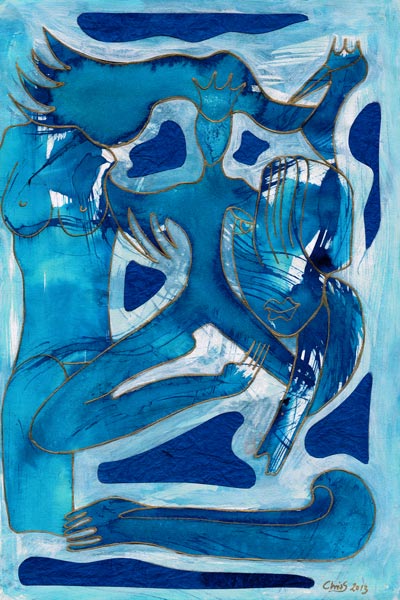 Blue velvet van Christine Schirrmacher 