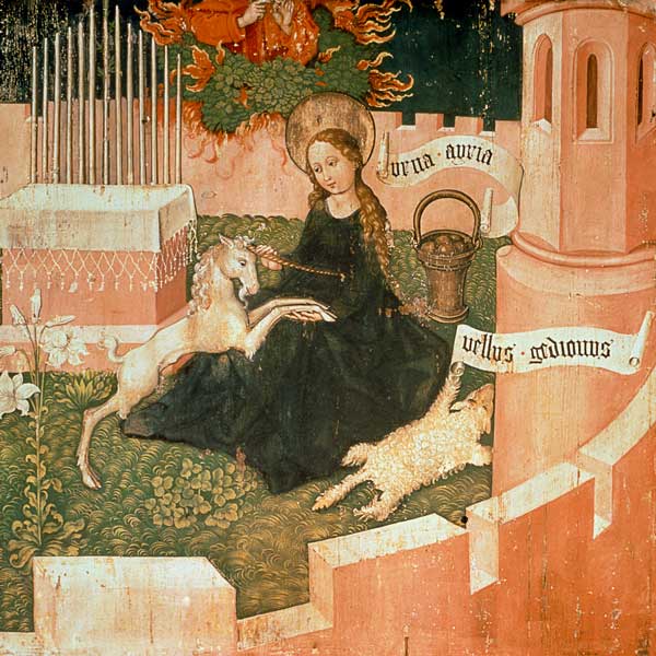 Altarpiece of the Dominicans: The Mystical Hunt, c.1470-80 (see also 67722) van (school of) Martin Schongauer