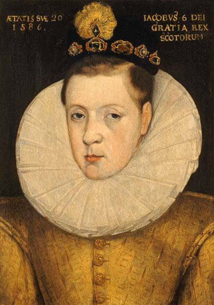 Portrait of James VI of Scotland van Scottish school