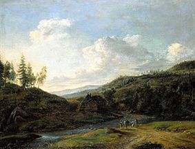 Landschaft aus der Gegend von Hirschberg van Sebastian Karl Chr Reinhardt