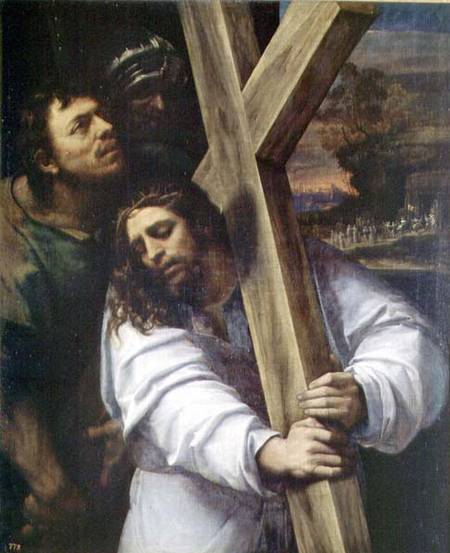Jesus Carrying the Cross van Sebastiano del Piombo
