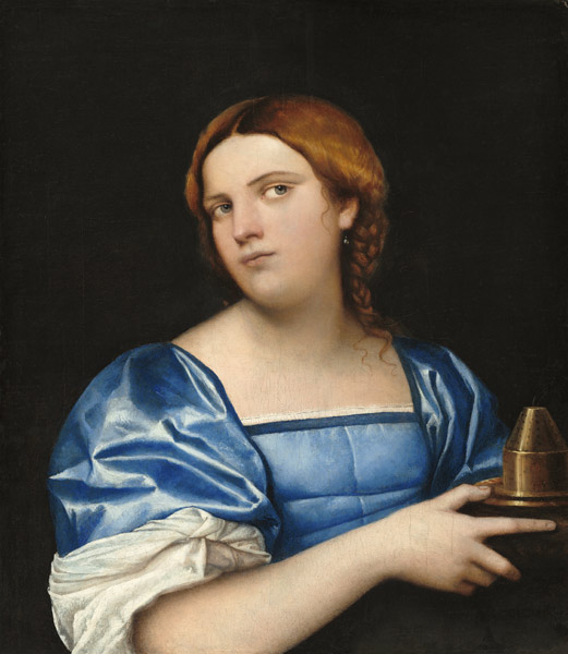 Porträt einer jungen Frau als weise Jungfrau van Sebastiano del Piombo