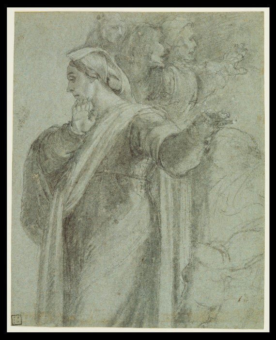Study for the figure of Martha in "the Raising of Lazarus" van Sebastiano del Piombo
