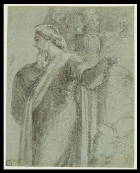 Study for the figure of Martha in "the Raising of Lazarus"