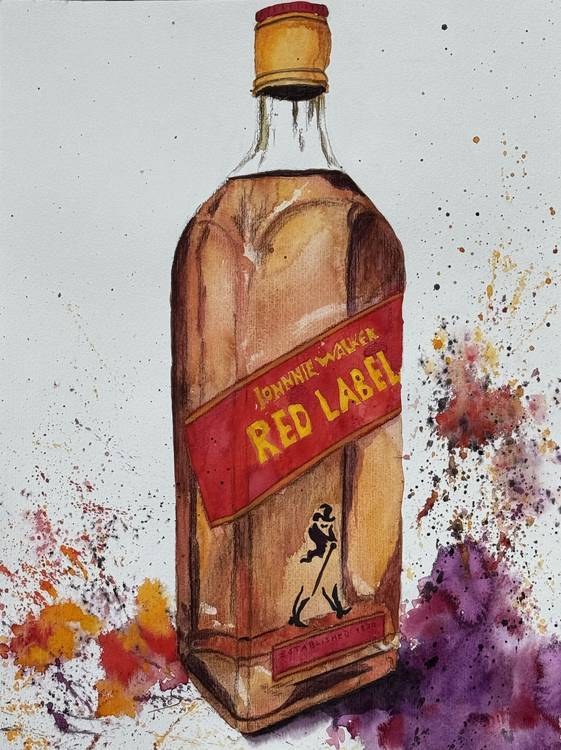 Whisky Studie 1, Johnnie Walker Red Label van Eva Seltmann-Reinig