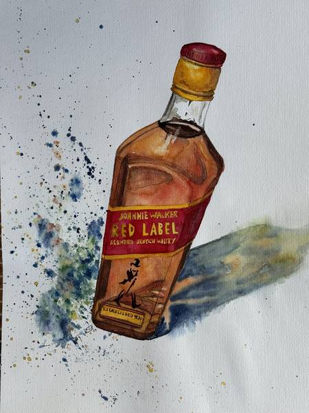 Whisky Studie 2, Johnnie Walker Red Label van Eva Seltmann-Reinig