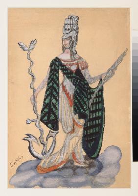 Costume design for the theatre play Triumph of the States by A. Bobrishchev-Pushkin
