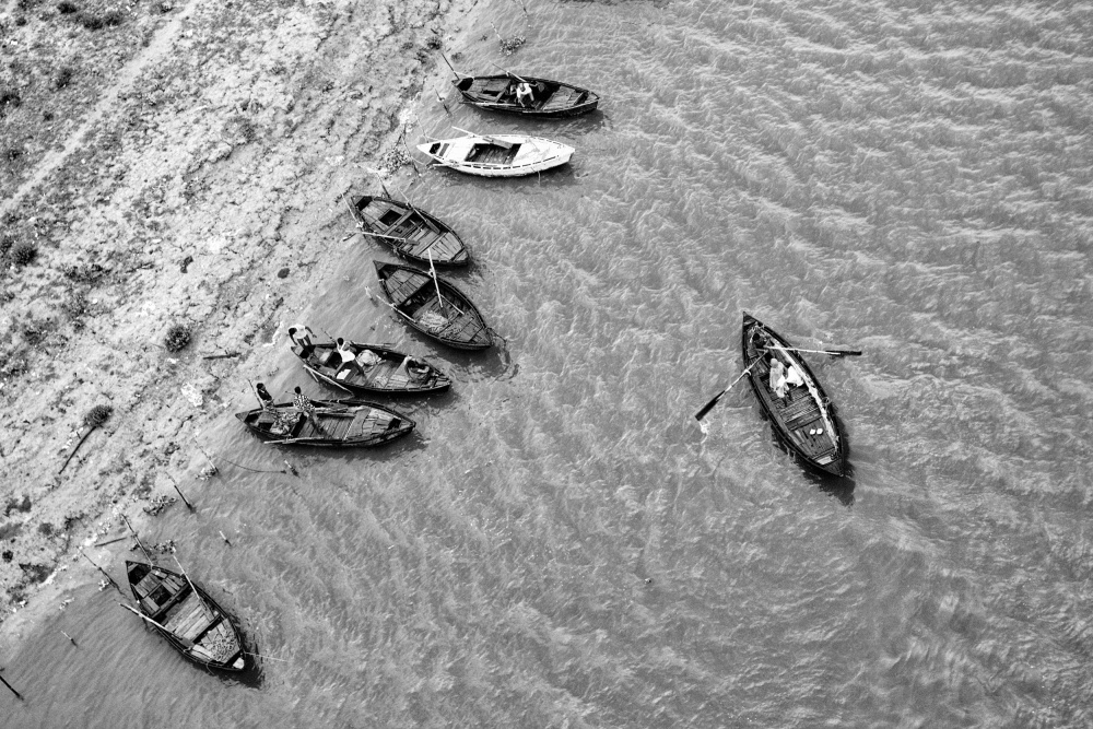 Boats in river van Shaibal Nandi