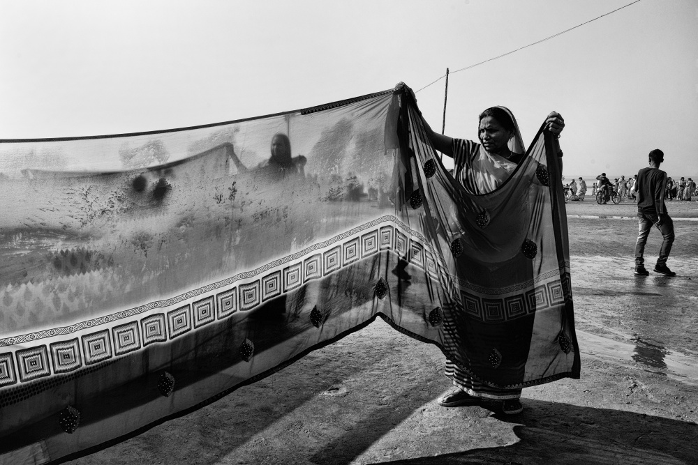 Saree Drying3 van Shaibal Nandi