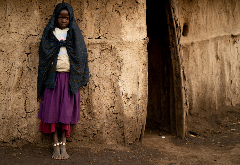 Masai girl .. at her home van Shobhit Chawla