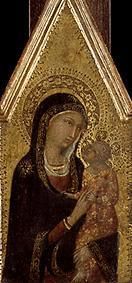 Maria mit dem Kinde van Sienesisch