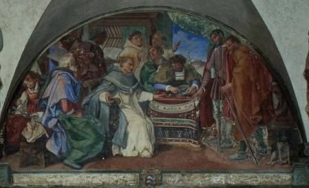 St. Antoninus Drives Away Two False Beggars, lunette van Sigismondo Coccapani