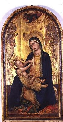 Madonna and Child (tempera on panel) van Silvestro dei Gherarducci
